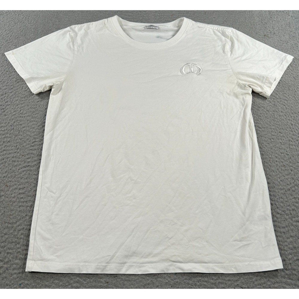 Dior White Short Sleeve Logo T-Shirt
